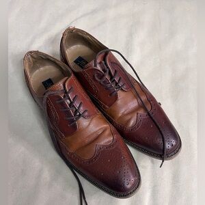 🤎✨ La Milano Gary II Cognac Leather Wingtip Oxfords Size 10.5 ✨🤎
